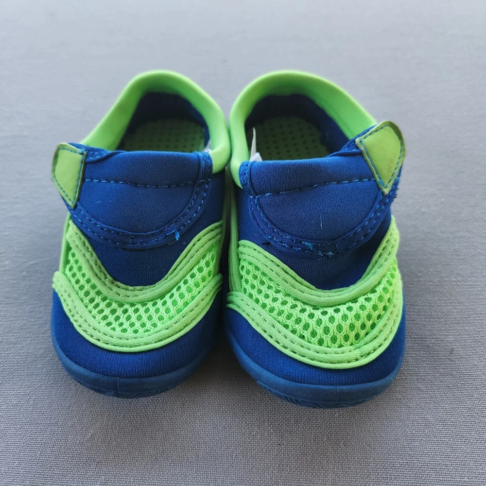 Athletic Works blue and green water shoes